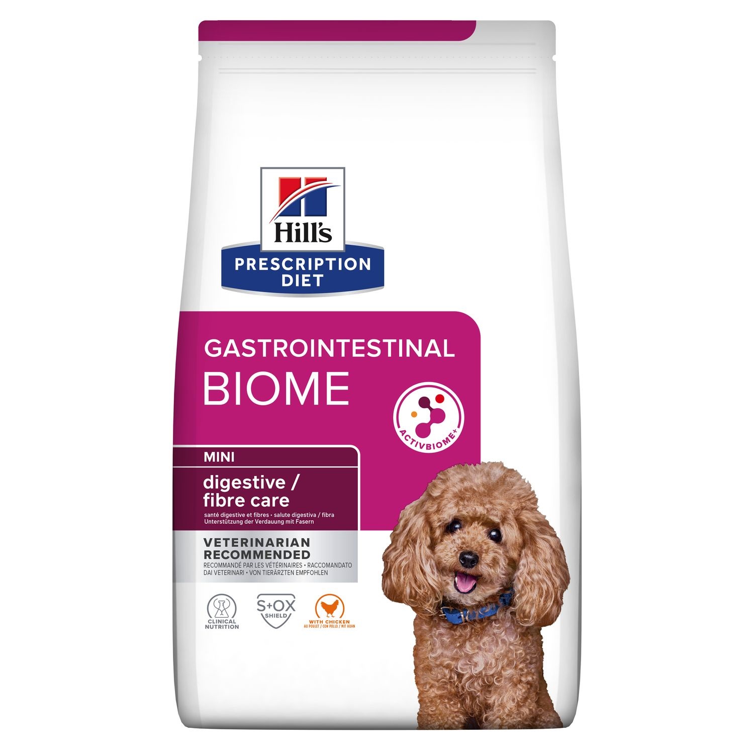 Hill's Prescription Diet Gastrointestinal Biome Mini Alimento Secco per Cani con Pollo - 1 kg