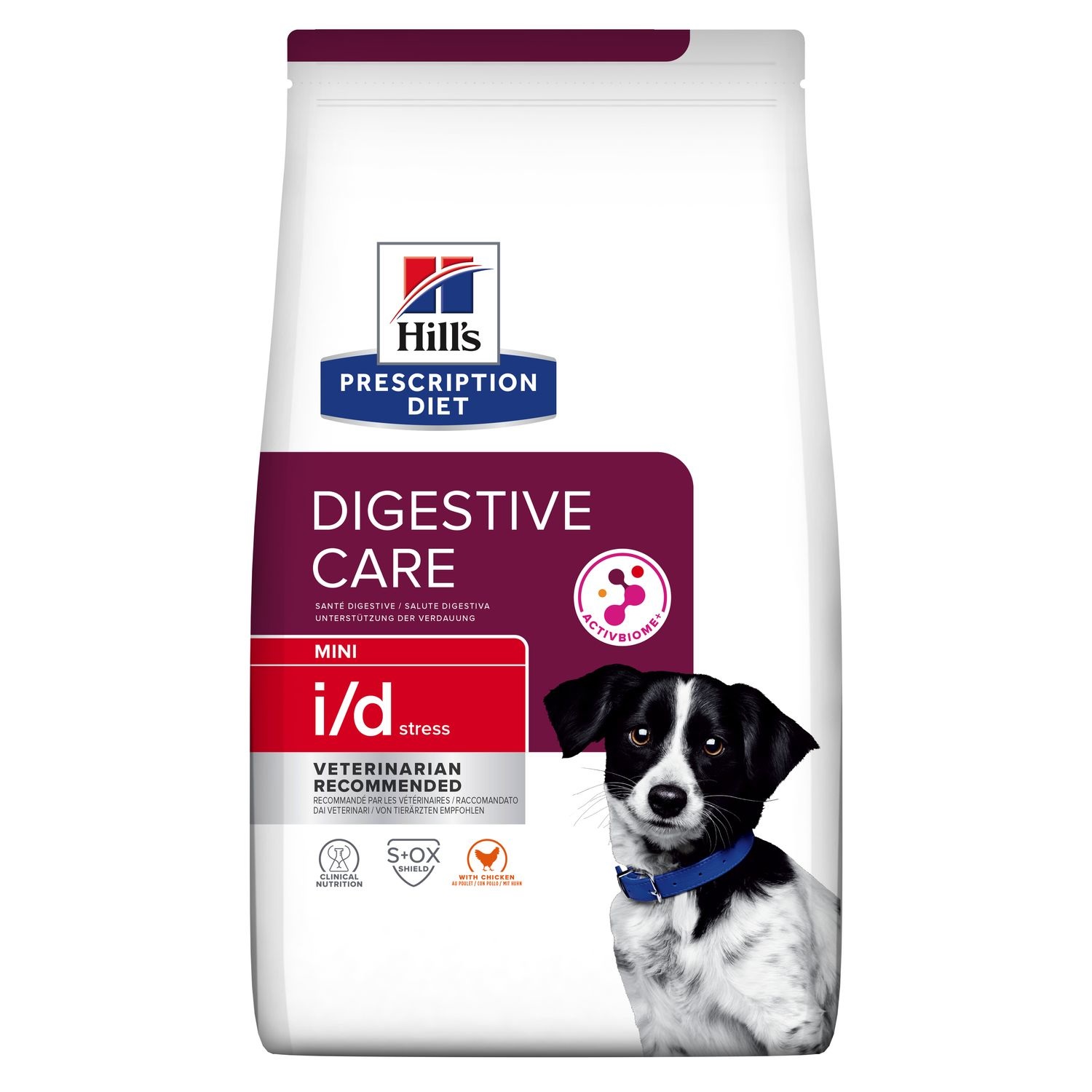 Hill's Prescription Diet i/d Stress Mini Cibo Secco per Cani con Pollo - 3 kg - Digestive Care per Cani di Piccola Taglia
