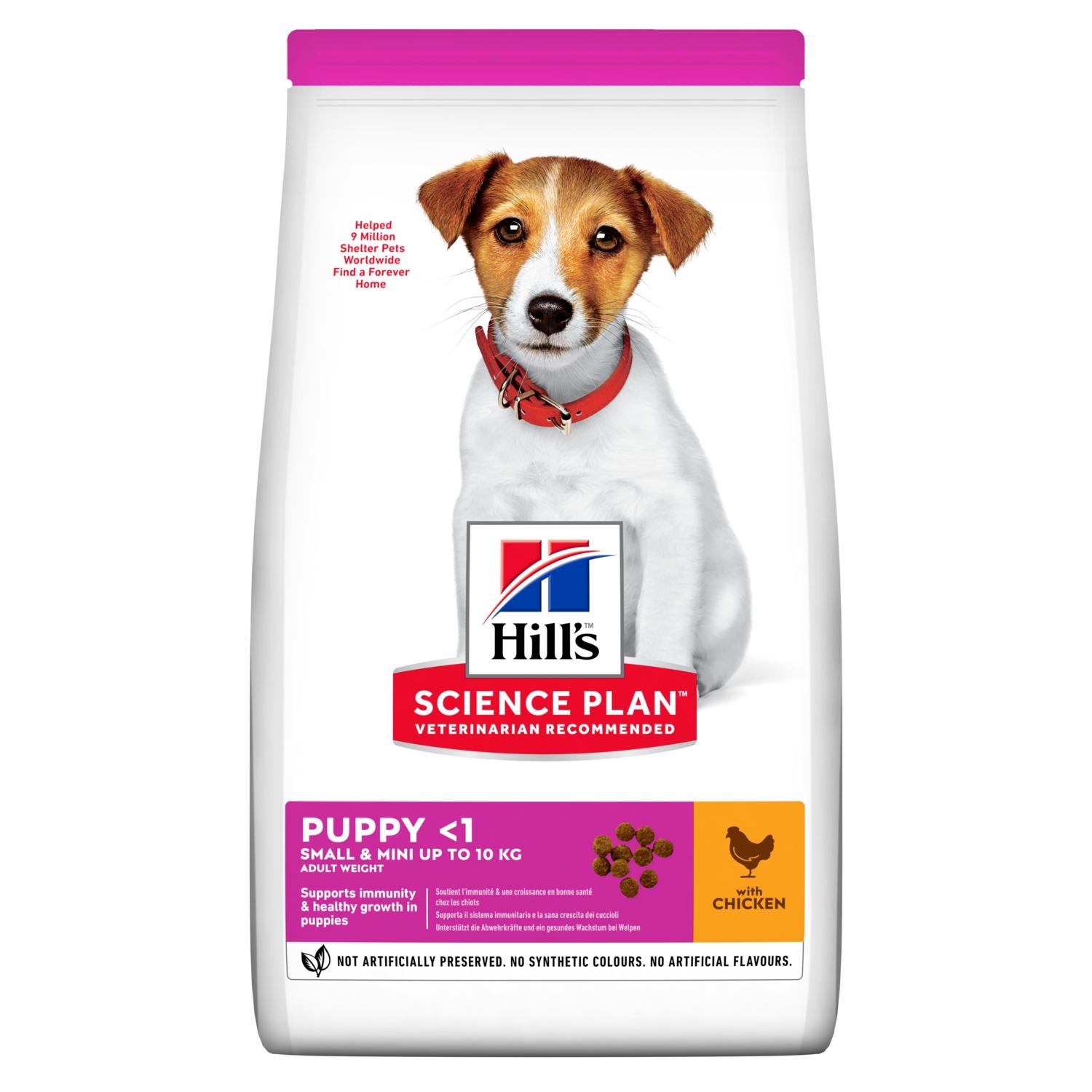 Hill's Science Plan Puppy Small & Mini Alimento Secco per Cuccioli con Pollo - 1,5 kg