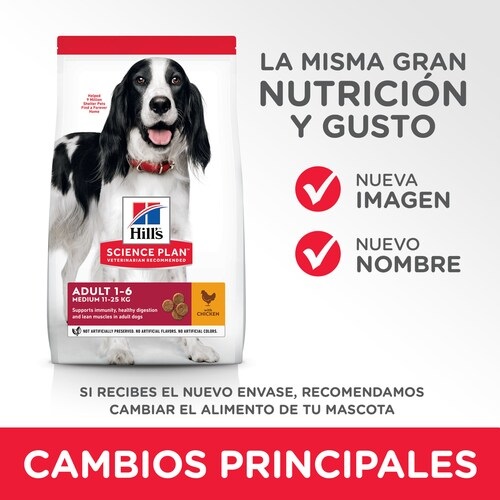 Hill's Science Plan Adult Medium Cibo Secco per Cani con Pollo - 2,5 kg, Nutrizione Bilanciata per Cani di Taglia Media da 1 a 6 Anni