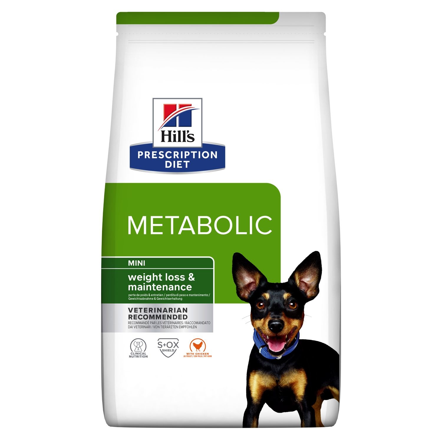 Hill's Prescription Diet Metabolic Mini 6kg - Alimento Secco per Cani Adulti di Piccola Taglia con Pollo per Gestione del Peso