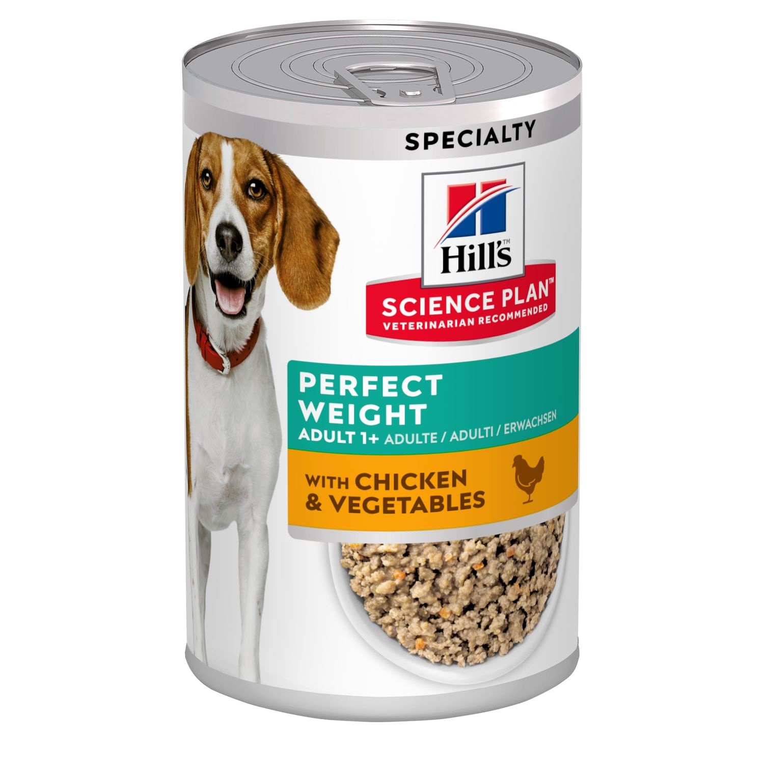 Hill's Science Plan Perfect Weight Cibo Secco per Cani Adulto con Pollo e Verdure - 363 g