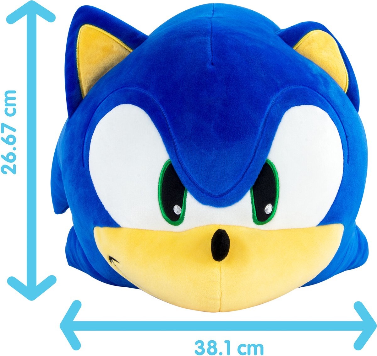 Club Mocchi Mocchi Giocattolo di Peluche Sonic The Hedgehog Blu 38,1 cm - Super Morbido