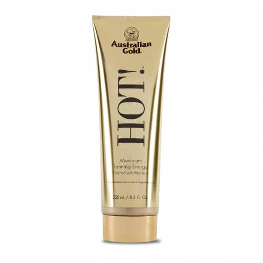 Australian Gold HOT! Intensificatore dell'Abbronzatura 250 ml - Crema Ricca di Aloe Vera e Oli di Primissima Qualità per un'Abbronzatura Intensa