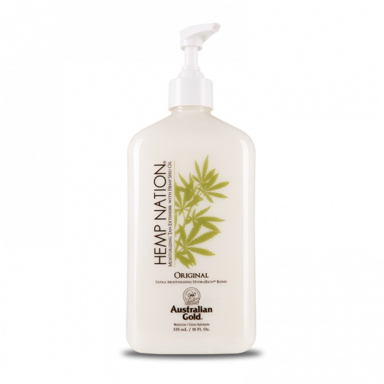 Australian Gold Hemp Nation Original Crema Idratante Doposole 535 ml - Idraante e Prolungatore d'Abbronzatura con Olio di Semi di Canapa e Burro di Karité