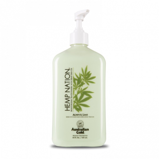 Australian Gold Hemp Nation Agave & Lime Crema Corpo Doposole 535 ml - Idratante, Prolungatore di Abbronzatura e Azione Anti-Age