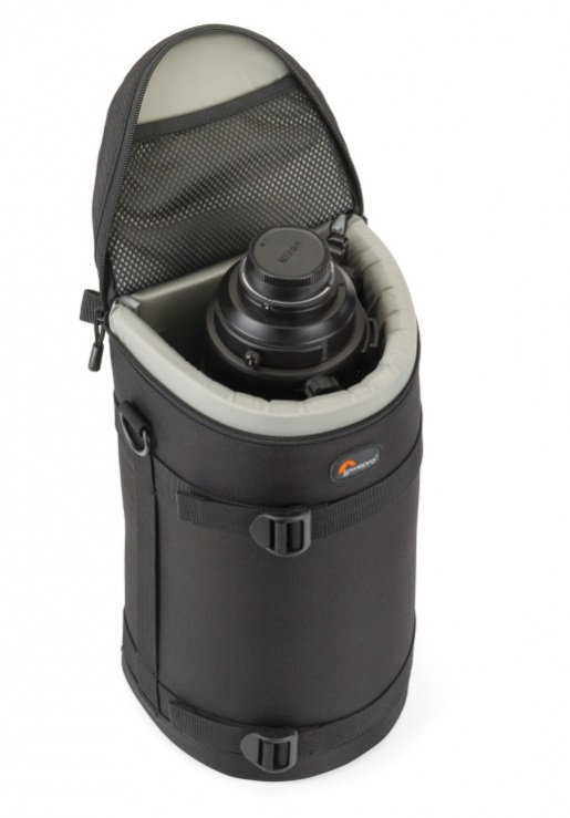 Lowepro Lens Case 13x32 cm Nero - Custodia per Obiettivo con Imbottitura in Schiuma e Protezione dalla Polvere