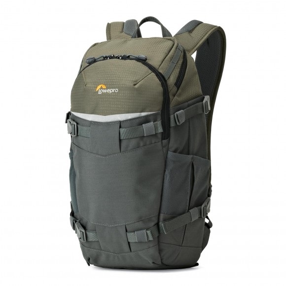 Lowepro Flipside Trek BP 250 AW - Zaino per fotocamera grigio/verde scuro con sistema di sospensione ActiveZone
