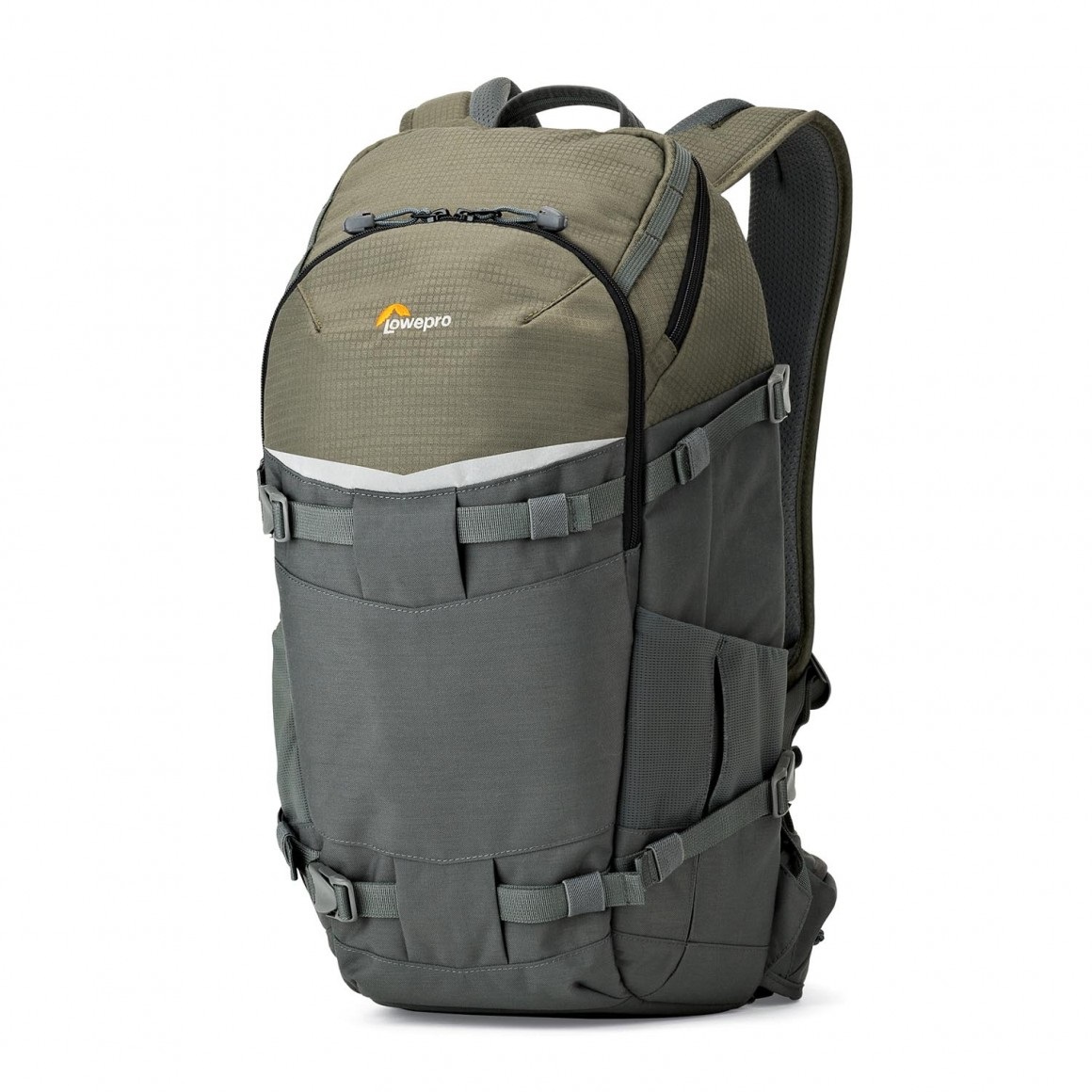Lowepro Flipside Trek BP 350 AW Zaino Fotografico Verde e Grigio per DSLR, Obiettivi Multipli, Tablet e Treppiede