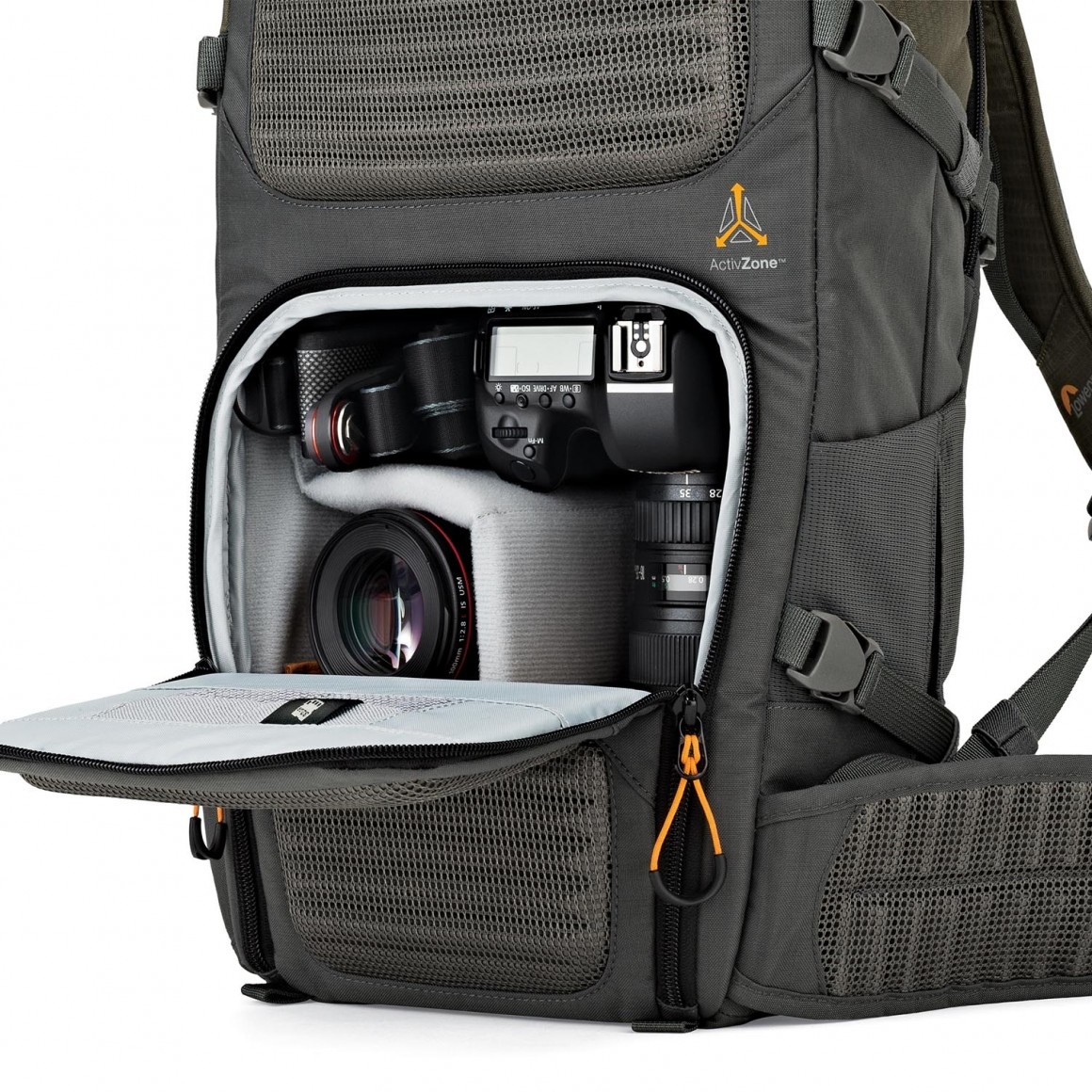 Lowepro Flipside Trek BP 350 AW Zaino Fotografico Verde e Grigio per DSLR, Obiettivi Multipli, Tablet e Treppiede