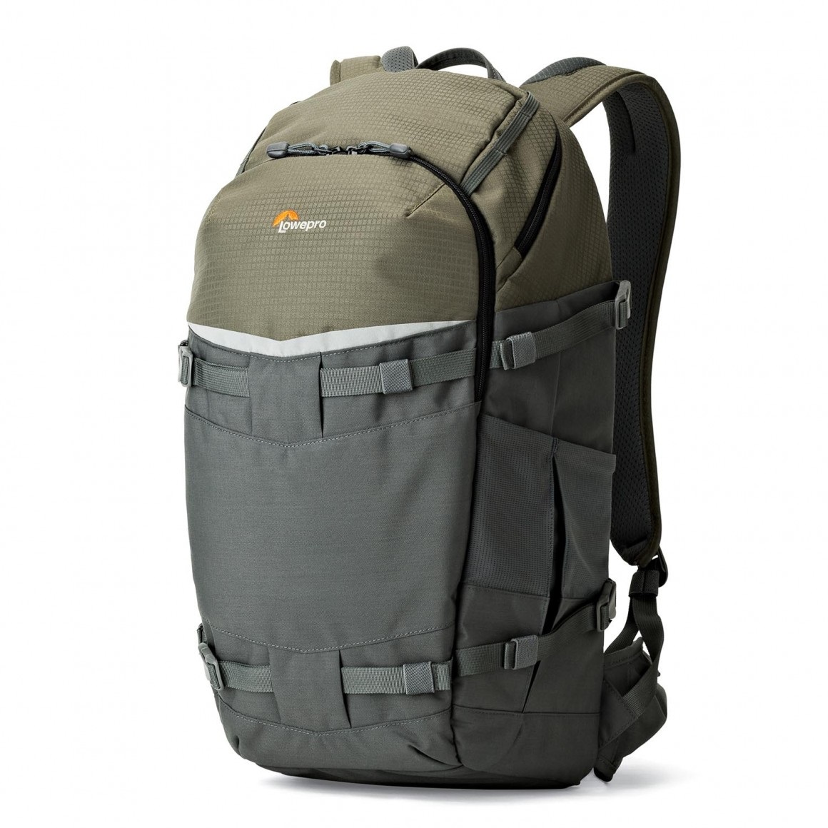 Lowepro Flipside Trek BP 450 AW Zaino Verde e Grigio per Fotografia Outdoor, Capacità 21 Litri