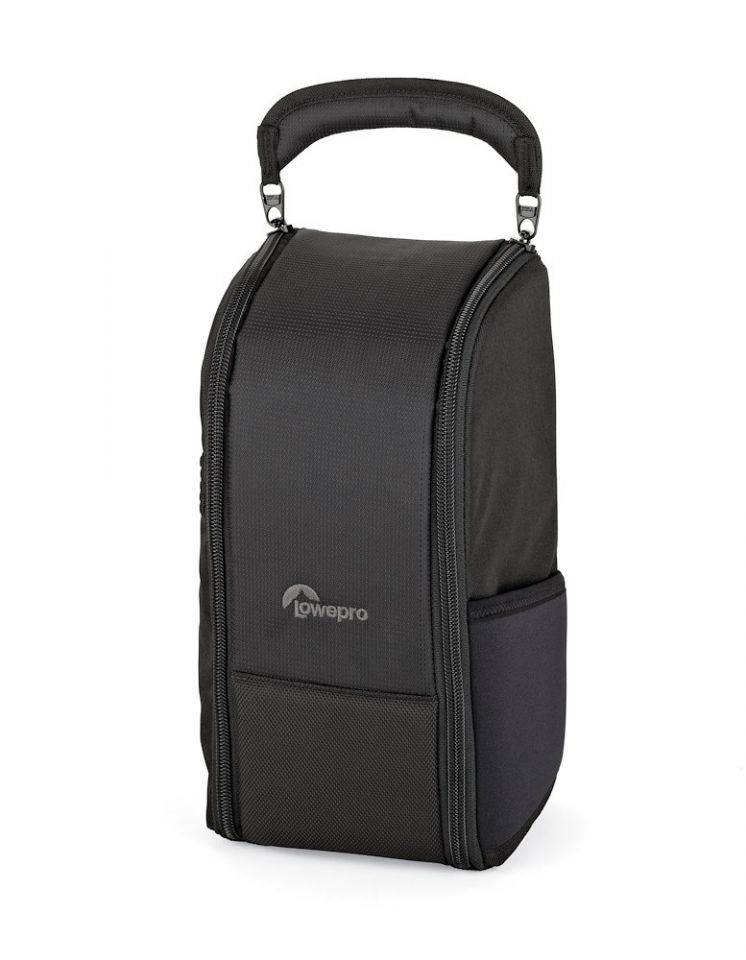 Lowepro LP37178 Protactic Exchange 200 AW - Borsa Professionale per Obiettivi, Nero, Poliestere, Capacità per 2 obiettivi fino a 70-200 f/2.8