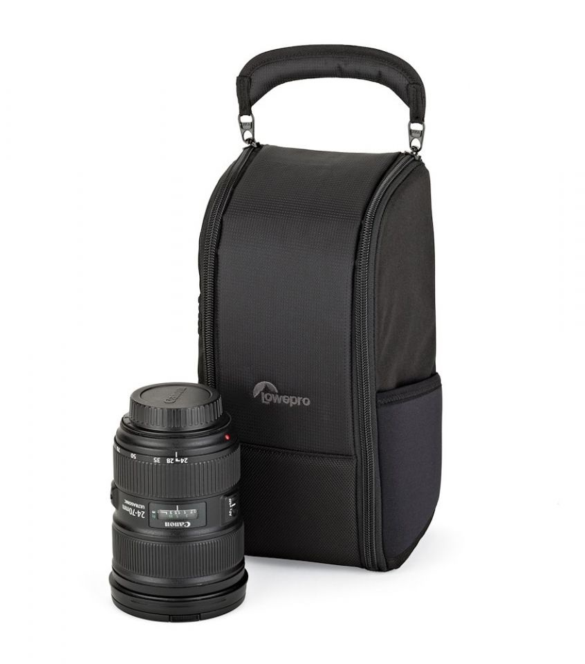 Lowepro LP37178 Protactic Exchange 200 AW - Borsa Professionale per Obiettivi, Nero, Poliestere, Capacità per 2 obiettivi fino a 70-200 f/2.8