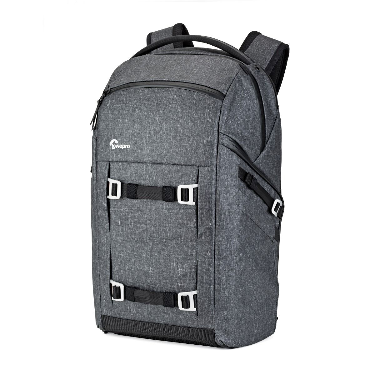 Lowepro FreeLine BP 350 AW Zaino Nero - Nylon 66, Sistema QuickShelf, Doppio Accesso Laterale