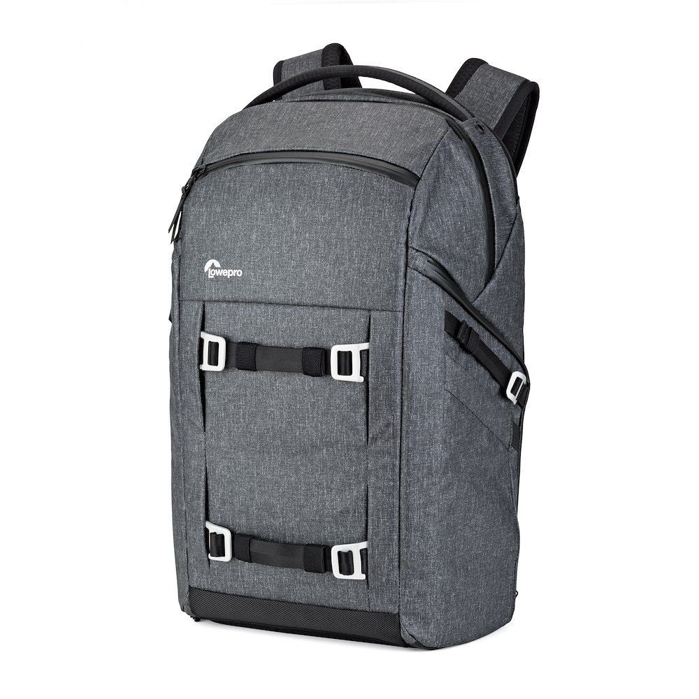 Lowepro FreeLine BP 350 AW Zaino Nero - Nylon 66, Sistema QuickShelf, Doppio Accesso Laterale