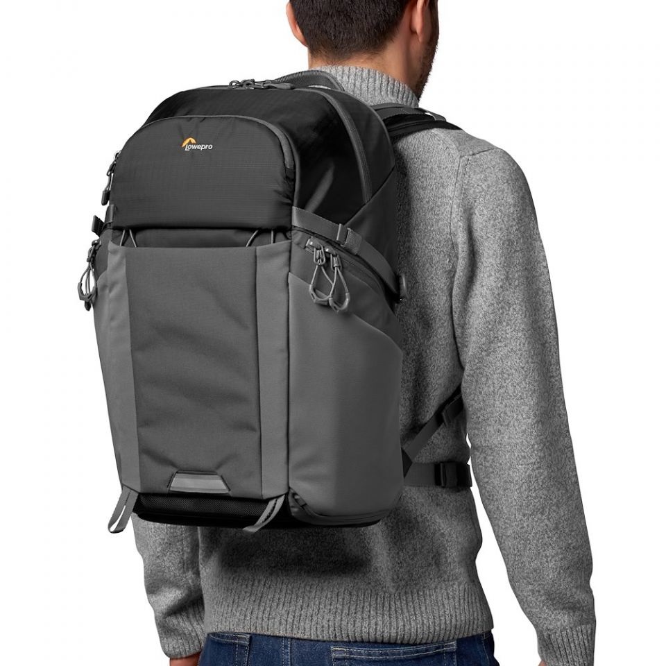 Lowepro Photo Active BP 300 AW Zaino Blu/Nero con Divisori QuickShelf, Scompartimento per Laptop 15
