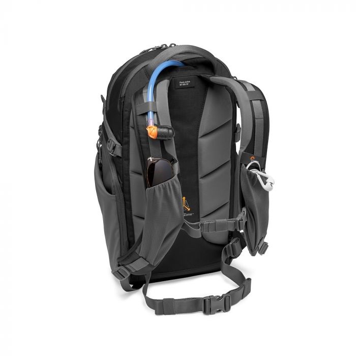 Lowepro Photo Active BP 200 AW Zaino Nero e Grigio Scuro con Divisori QuickShelf, Vano per Tablet 12