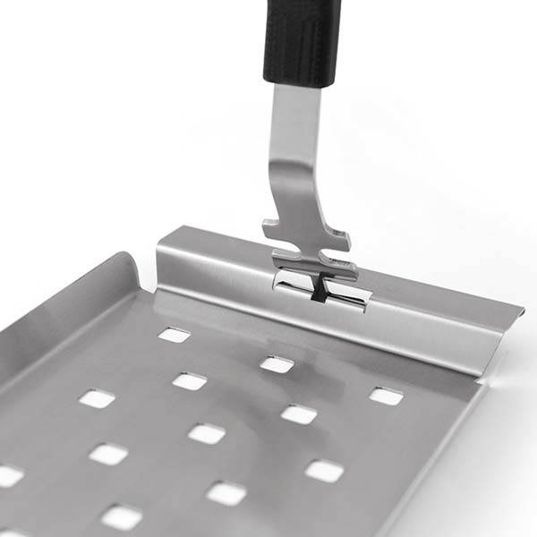 Broil King Narrow 60745 - Accessorio per Barbecue in Acciaio Inox, Sollevatore per Griglie di Cottura, 27 x 5 x 5 cm