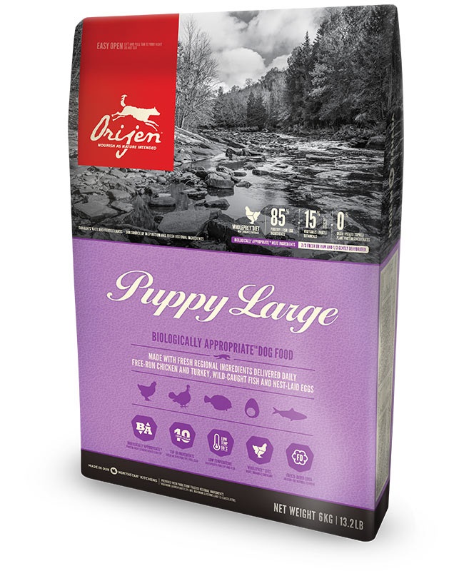 Orijen Puppy Large 6 kg - Cibo Secco per Cuccioli di Taglia Grande con Pollo, Pesce e Tacchino