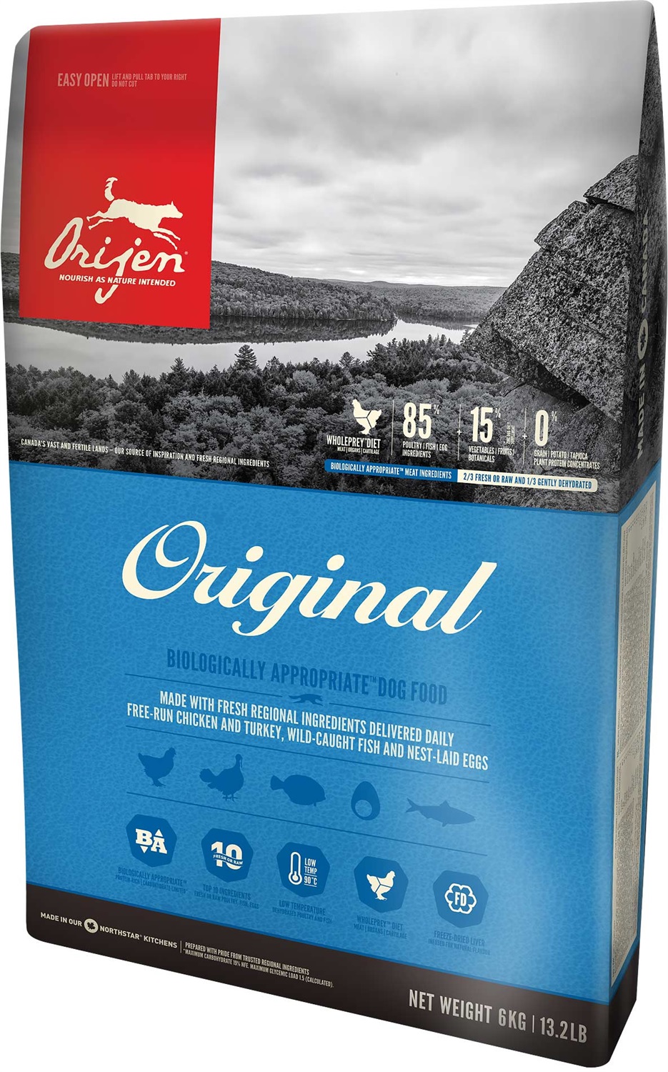 Orijen Original 11,4 kg Adulto Pollo, Pesce, Tacchino
