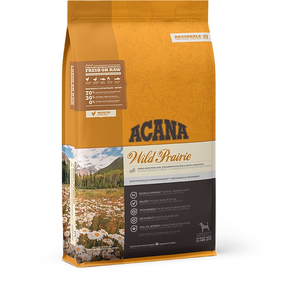 Acana Wild Prairie 2 kg - Crocchette per Cani Adulti con Pollo, Tacchino e Pesce Fresco