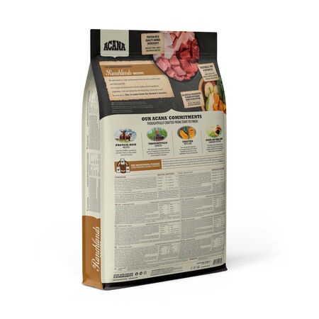ACANA Highest Protein Ranchlands Cibo per Cani 6 kg - Manzo Angus, Agnello, Maiale, Bisonte e Lucioperca