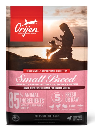 Orijen Small Breed Cibo Secco per Cani di Piccola Taglia 1,8 kg - Pollo, Tacchino, Quaglia e Pesce