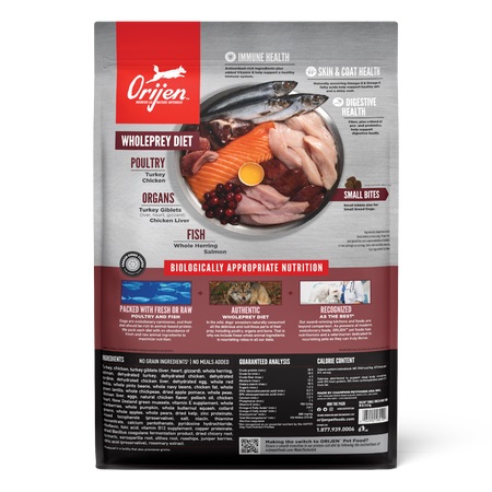 Orijen Small Breed Cibo Secco per Cani di Piccola Taglia 1,8 kg - Pollo, Tacchino, Quaglia e Pesce