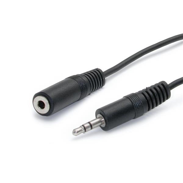 StarTech.com Cavo di Estensione Audio Stereo 3.5mm M/F, Lunghezza 1.8m, Colore Nero