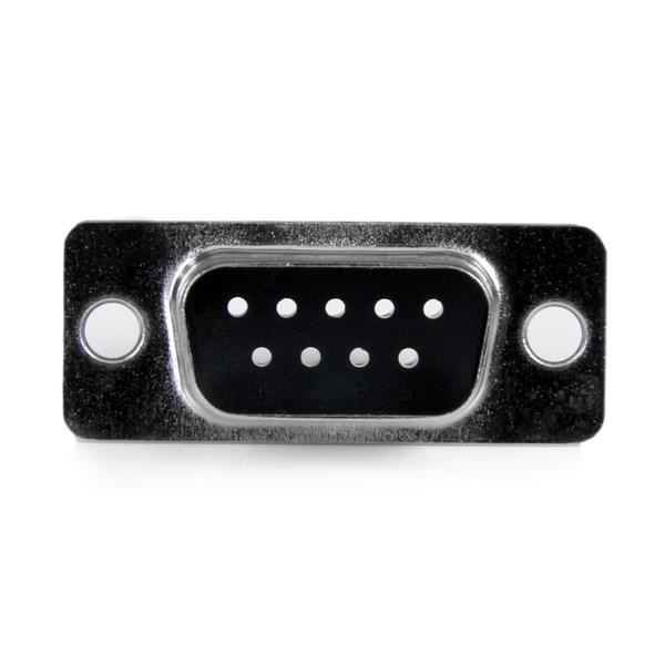 StarTech.com Adattatore modulare da DB9 a RJ45 - M/F, Convertitore seriale DB-9 (M) a RJ-45 (F), Modello GC98MF, Colore Nero