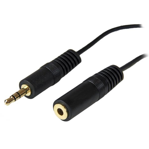 StarTech.com Cavo adattatore Prolunga cuffie mini Jack 3,5mm - Prolunga Cavo audio Casse Maschio/Femmina 3,6m Nero