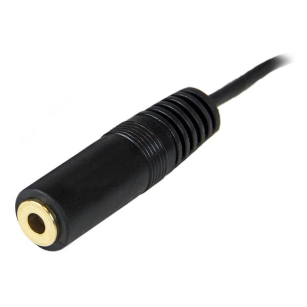 StarTech.com Cavo adattatore Prolunga cuffie mini Jack 3,5mm - Prolunga Cavo audio Casse Maschio/Femmina 3,6m Nero