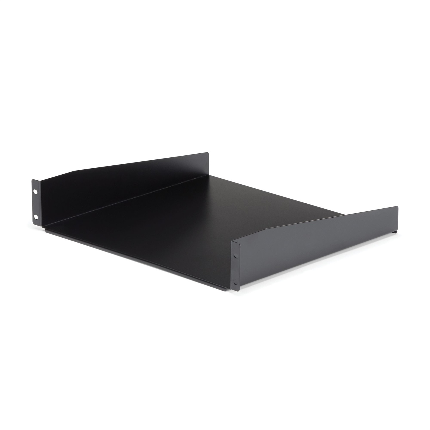StarTech.com Scaffale Server Rack 2U Universale 19 in Acciaio Nero - Capacità 20 kg e Vassoio Profondo 41 cm