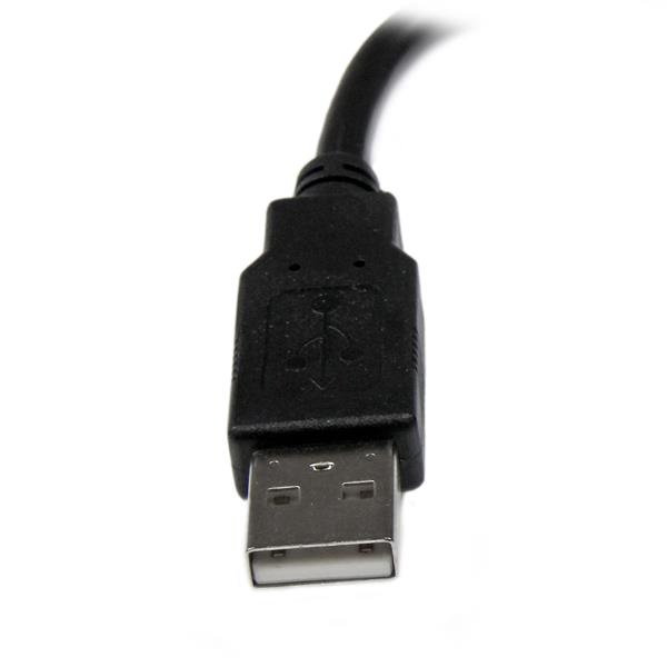 StarTech.com Cavo di estensione USB 2.0 da 15 cm A ad A - M/F, Nero, Spedizione Gratuita