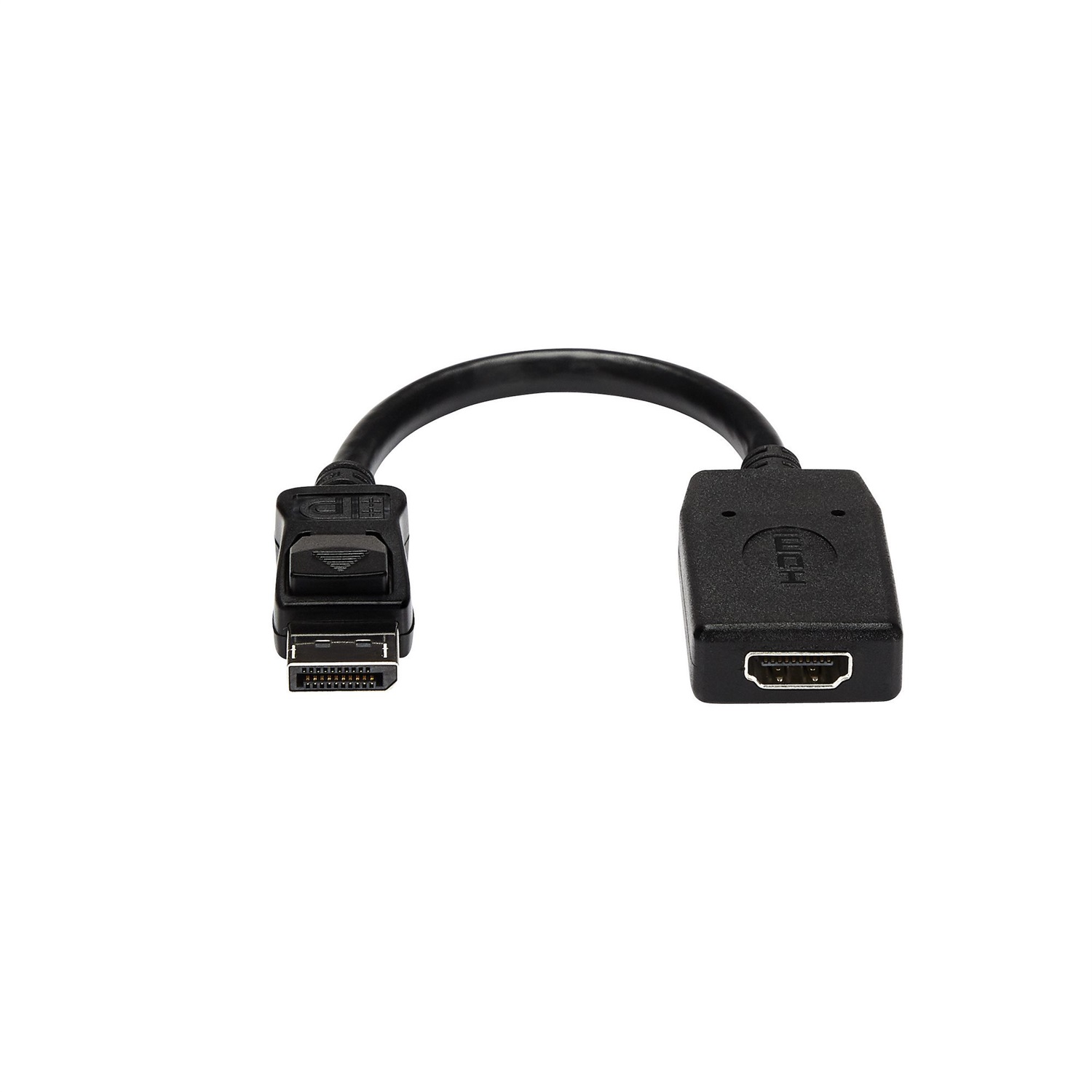 StarTech.com Adattatore DisplayPort a HDMI Attivo 1080p - Convertitore Video DP a HDMI - Dongle Passivo per Monitor/Display/Proiettore - Connettore DP a Scatto (DP2HDMI) - Cavo Integrato 13 cm, Audio 7.1ch, Certificazione VESA