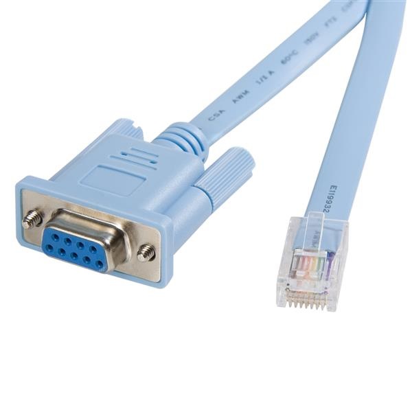 StarTech.com Cavo gestione console router Cisco RJ45 a DB9 da 1,8m Maschio/Femmina, Blu, Compatibile con dispositivi Cisco
