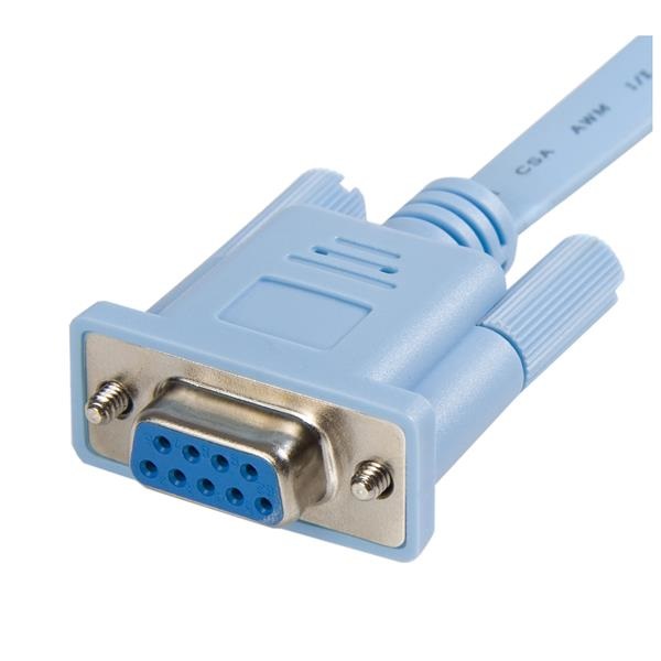 StarTech.com Cavo gestione console router Cisco RJ45 a DB9 da 1,8m Maschio/Femmina, Blu, Compatibile con dispositivi Cisco