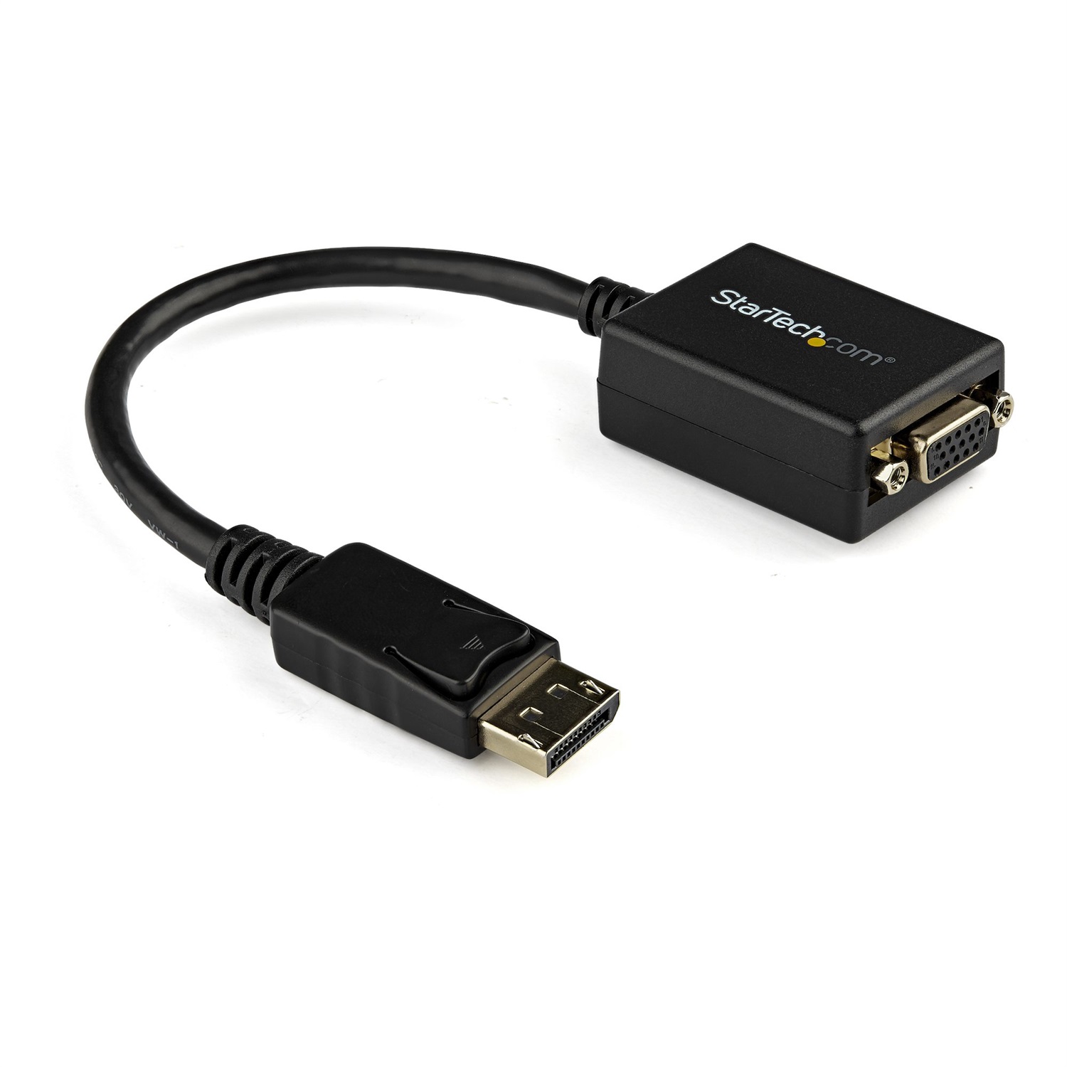StarTech.com Adattatore DisplayPort VGA - Convertitore attivo da DP a VGA - 0,225 m - Video 1080p - Certificato DisplayPort - Connettore DP a scatto (Maschio a Femmina)