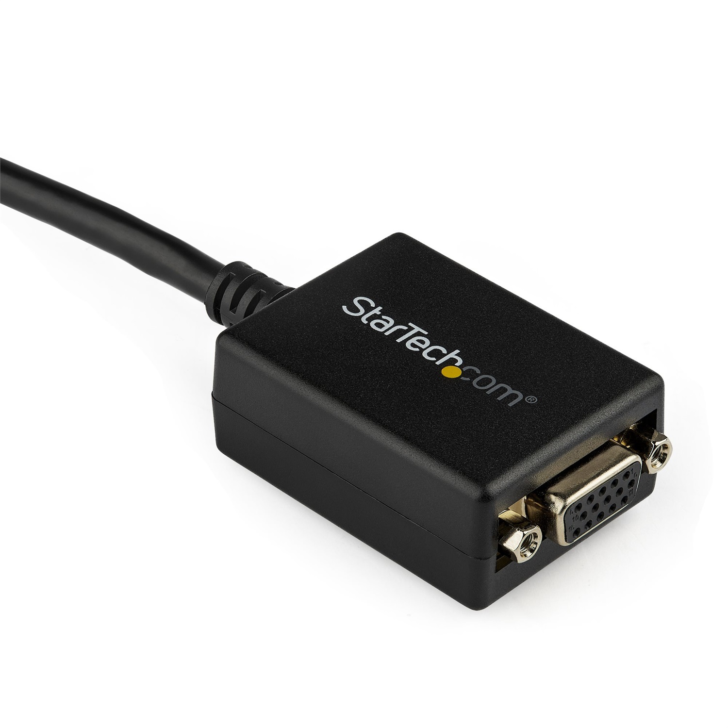 StarTech.com Adattatore DisplayPort VGA - Convertitore attivo da DP a VGA - 0,225 m - Video 1080p - Certificato DisplayPort - Connettore DP a scatto (Maschio a Femmina)