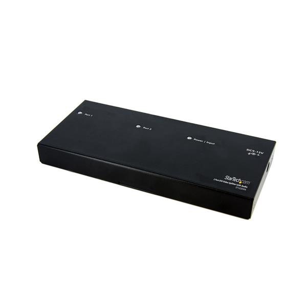 StarTech.com Sdoppiatore Video DVI 2 Porte con Audio, 1920 x 1200 Pixel, 2x DVI, Nero, Alluminio, 10 m