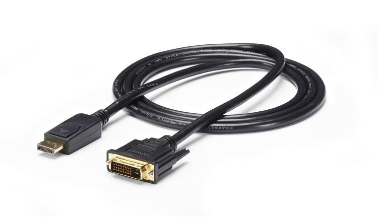 StarTech.com Cavo DisplayPort a DVI-D 1,8 m - Maschio/Maschio, Fino a 1080p e 4K, Convertitore Video Passivo