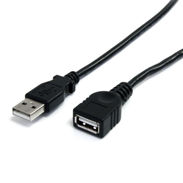 StarTech.com Cavo Prolunga USB 2.0 da A ad A - Cavo Extender USB 2.0 Maschio/Femmina da 1,83 m, Velocità fino a 480 Mbps, Nero