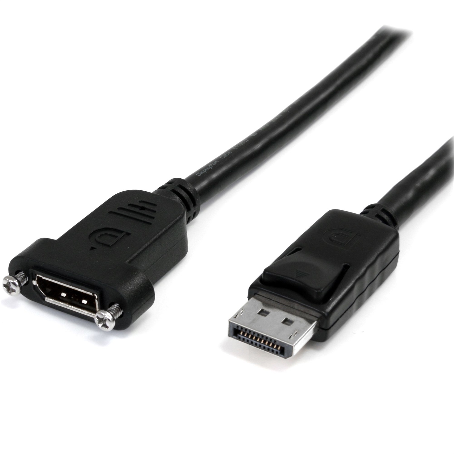 StarTech.com Cavo DisplayPort a Pannello da 1m - 4K x 2K - Adattatore DisplayPort 1.2 Maschio a Femmina - Cavo di Prolunga DP con Connettore a Pannello - Cavo per Monitor DP, Bianco (DPPNLFM3PW)
