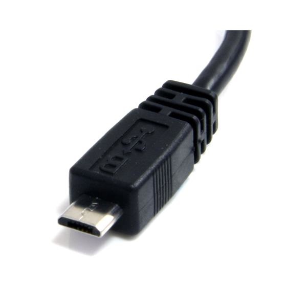 StarTech.com Cavo micro USB 15 cm - A a Micro B, USB 2.0, Maschio/Maschio, 0,48 Gbit/s, Nero