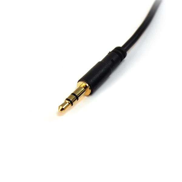 StarTech.com Cavo Audio Stereo Slim da 3m - 3.5mm Maschio a Maschio, Cavo Ausiliario per Cuffie, Compatibile con Dispositivi Portatili