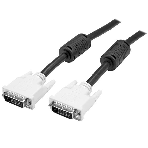 StarTech.com Cavo DVI-D Dual Link 10 m - Maschio/Maschio, 25 pin, Nero/Bianco