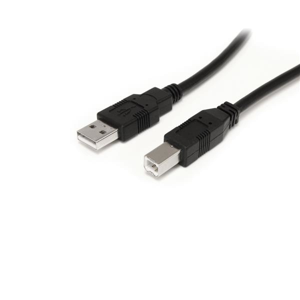 StarTech.com Cavo Estensore Attivo USB 2.0 A a B da 9 m - M/M, Cavo Stampante, Velocità 0,48 Gbit/s, Nero