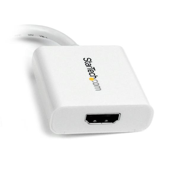 StarTech.com Adattatore Passivo Mini DisplayPort a HDMI 1080p - Convertitore Video mDP 1.2, Dongle per Thunderbolt 1/2 Mac/PC, 0,12 m, Bianco