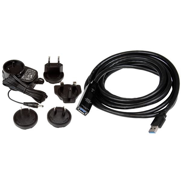 StarTech.com Cavo di Estensione Attivo USB 3.0 3 m - M/F, USB Tipo A a USB Tipo A, Nero, USB 3.2 Gen 1