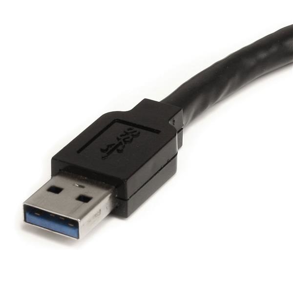 StarTech.com Cavo di Estensione Attivo USB 3.0 5 m - M/F, USB A a USB A, Nero, Completamente Schermato, Plug-and-Play